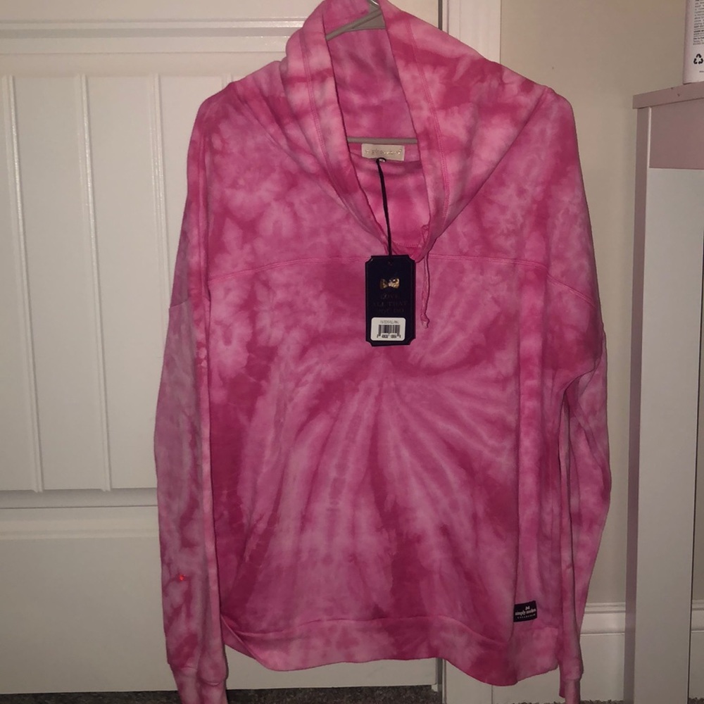 Tie dye turtleneck simply Southern Sweatshirt